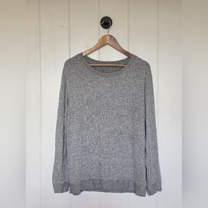 Zyia Active Gray Boyfriend Sweater Womens Large